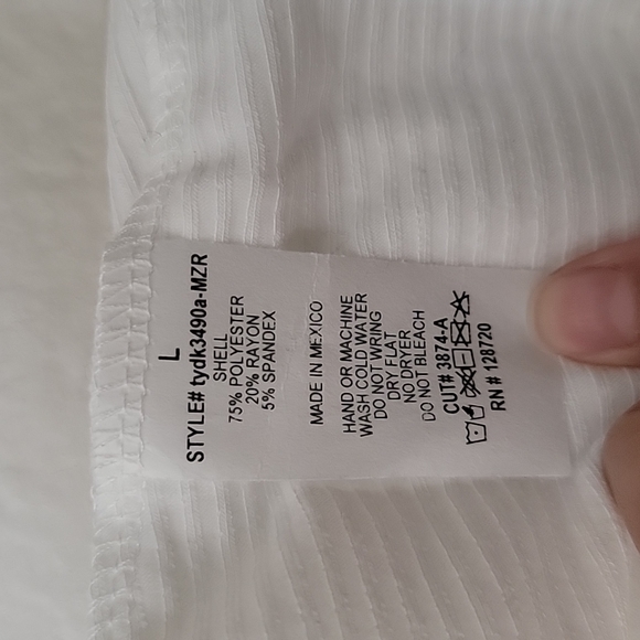 NWT Francesca's Collection Arica Ribbed Open Back Women's Tank Top - Picture 7 of 8